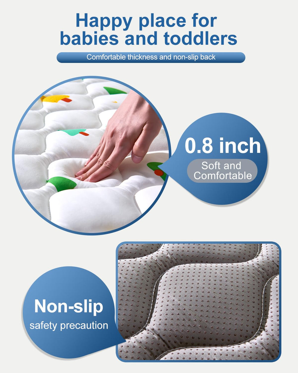VIVIDVIBEBEARPAS high-density cushioning provides safer first steps and crawls