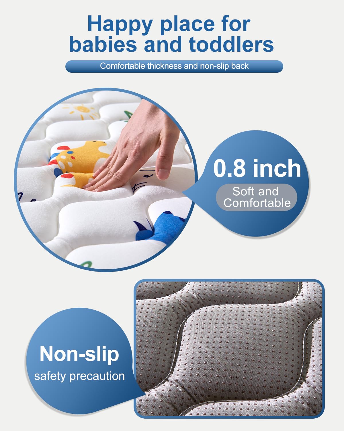 VIVIDVIBEBEARPAS machine-washable material visible for easy cleanup.