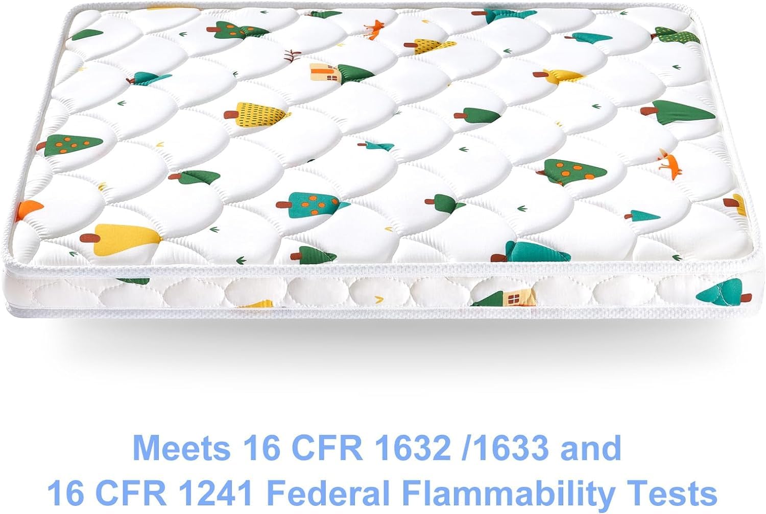 VIVIDVIBEBEARPAS mini crib mattress durable edges reduce gaps