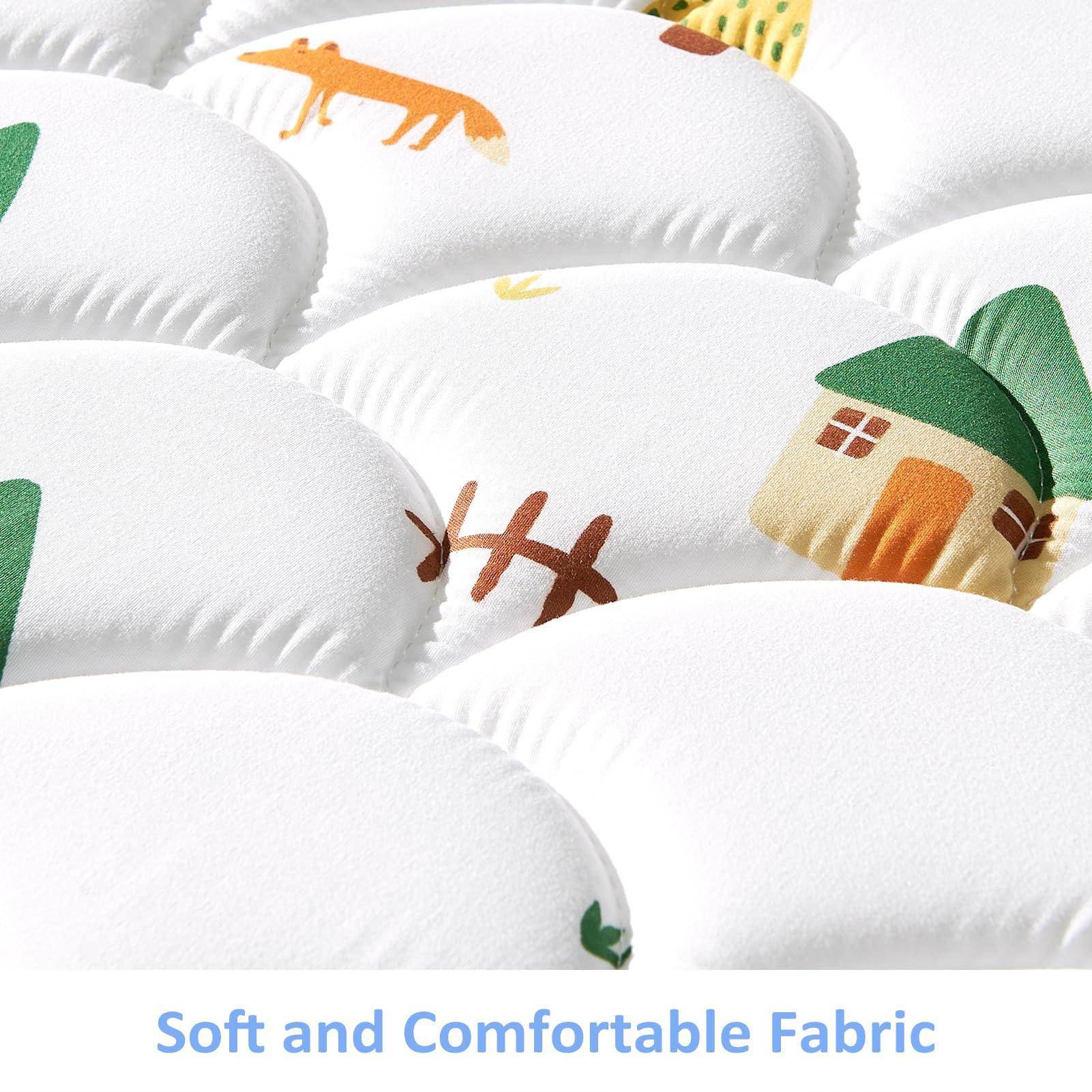 VIVIDVIBEBEARPAS mini crib mattress odorless breathable fabric cover