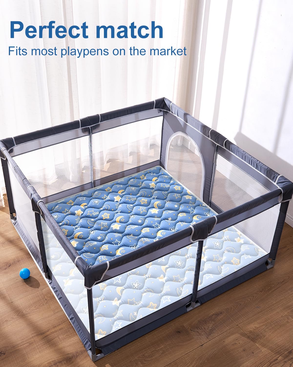 VIVIDVIBEBEARPAS versatile zones for crawling and playtime.