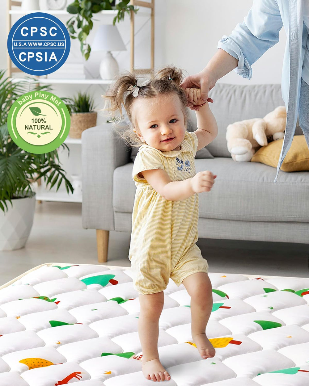 VIVIDVIBEBEARPAS soft microfiber close-up shows gentle texture for baby's skin comfort.