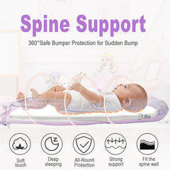 Viviland Baby Lounger Butterfly mattress close-up showcasing 1.6 inch cushion.