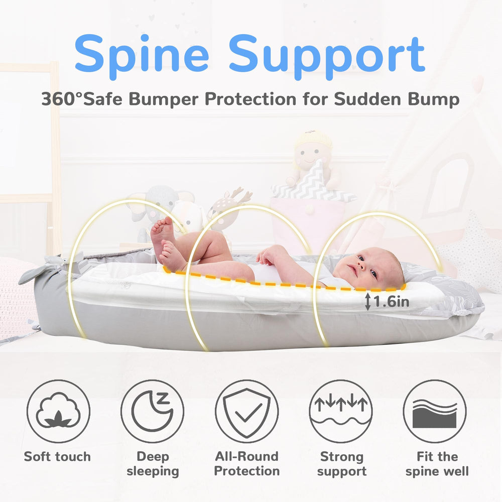 Viviland Baby Lounger uses OEKO-TEX-certified fabric for safety and comfort.