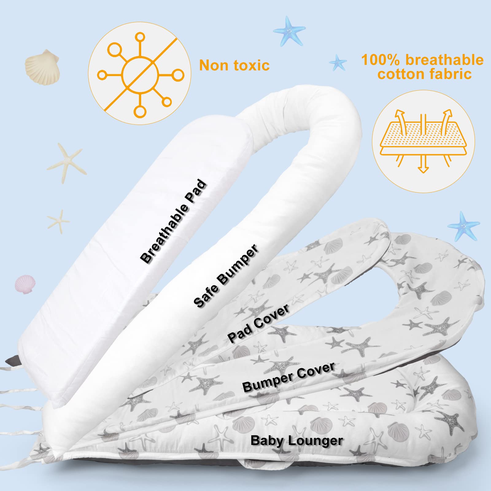 Viviland outdoor-ready lounger ideal for picnics and park days
