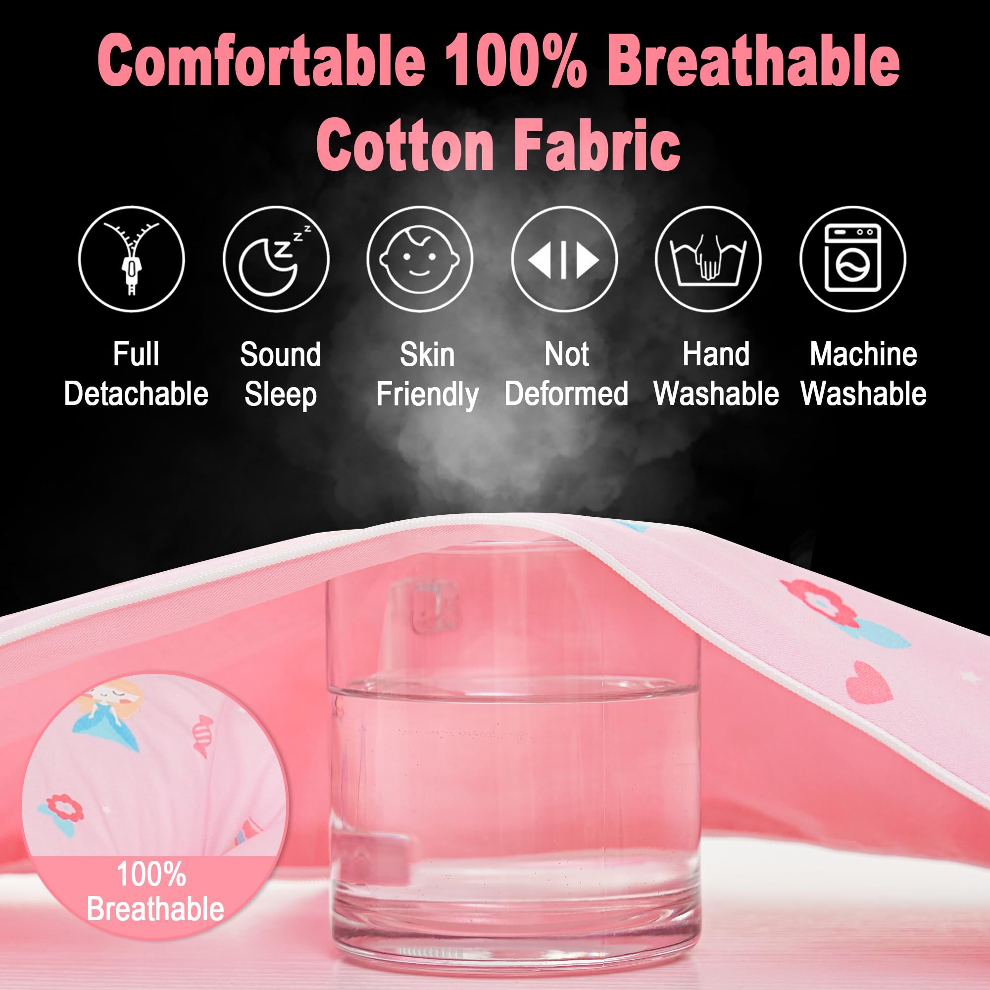 Viviland bumper-filling image highlights breathable, cushioned boundary for gentle support.