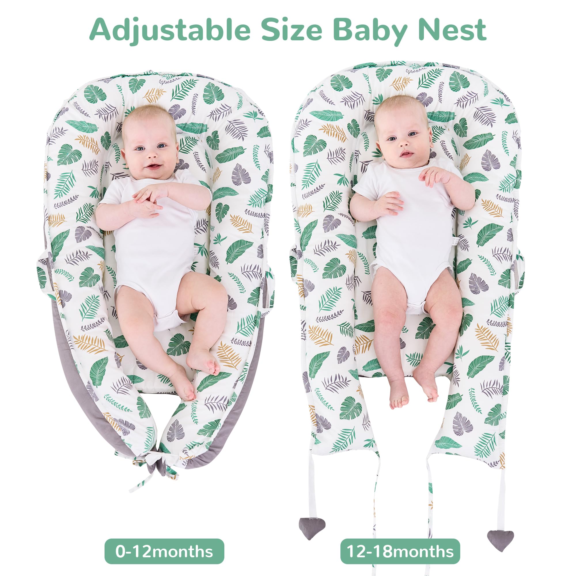 Viviland Baby Lounger three handles emphasize portability.