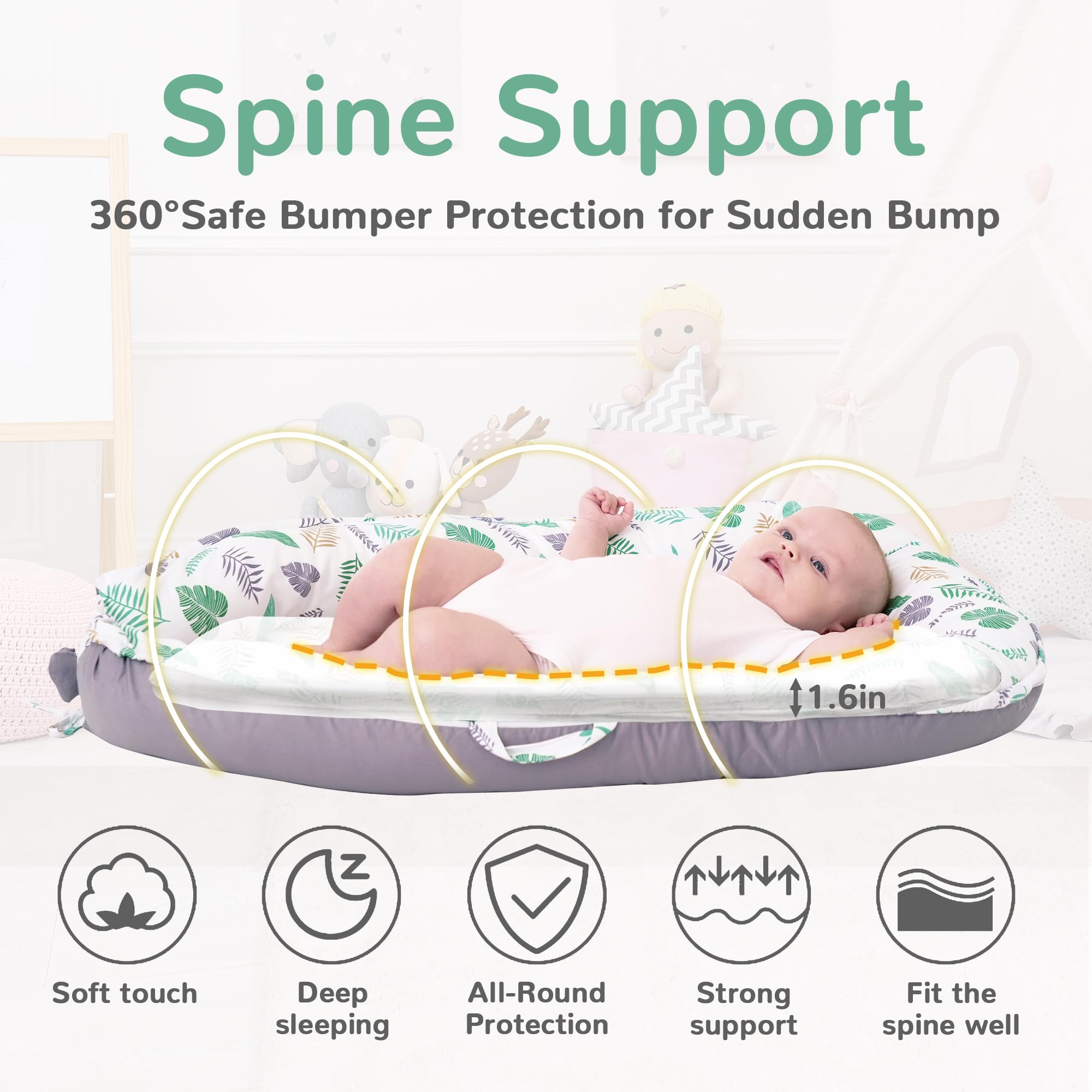 Viviland Baby Lounger vacuum-packed setup facilitates quick use.