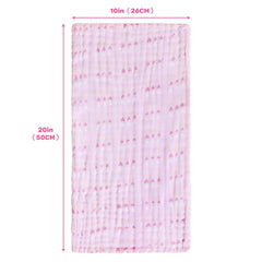 Viviland burp cloths spread illustrating six-layer cotton for reliable absorption.