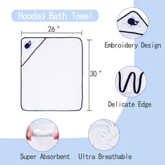 Viviland 26x30 towel made of superfine fibers for fast absorption and cozy wrap.