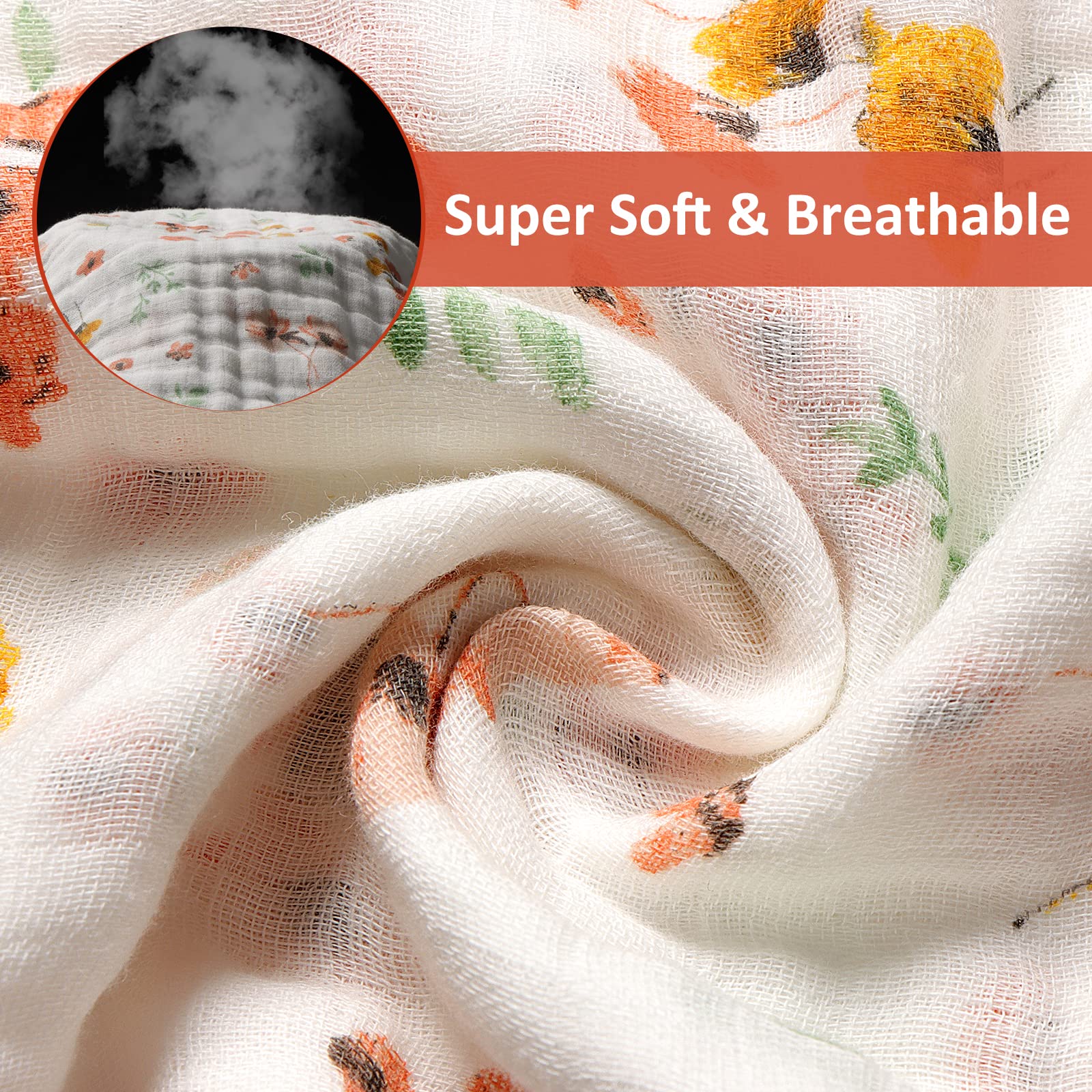 Viviland 10 x 20 inch size keeps baby clean during feeding and drool moments.