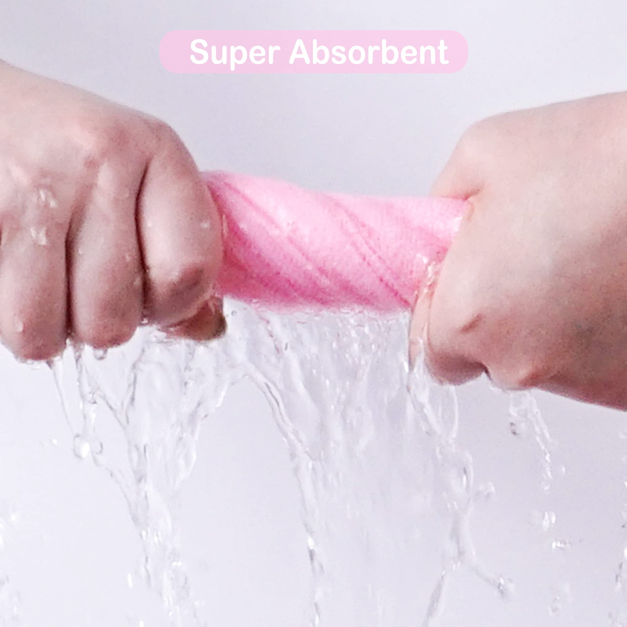 Viviland washcloths easy-care instructions for machine wash and low-heat dry.