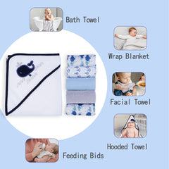 Viviland printed-design washcloths for gentle cleansing and warmth.