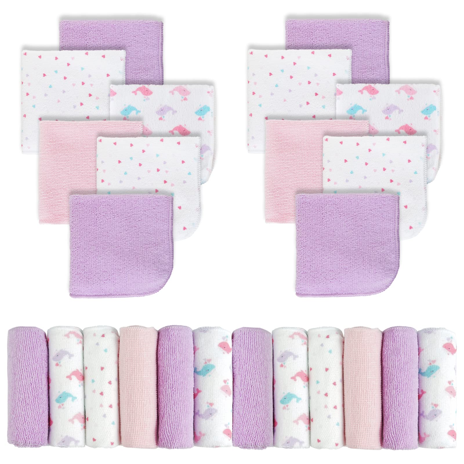 Viviland baby washcloths close-up showing ultra-soft fabric for delicate skin