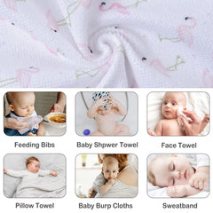 Viviland baby washcloths soft rayon fabric ideal for sensitive baby skin.