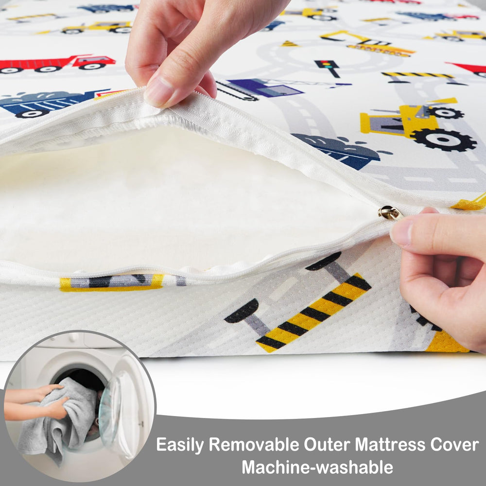 Viviland breathable foam mattress promotes airflow during naps.