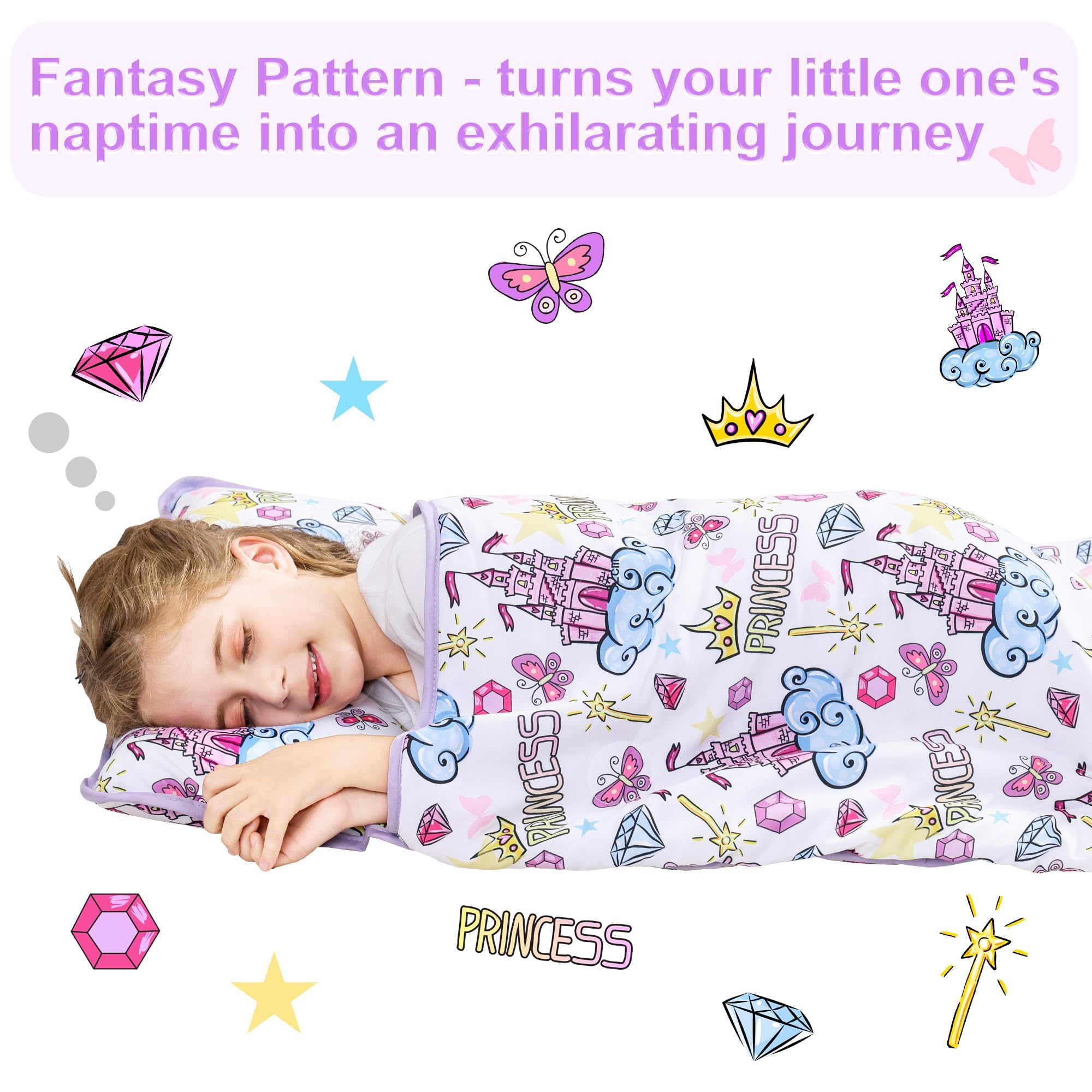 Viviland nap mat with brushed microfiber front feels soft and breathable for sunny days