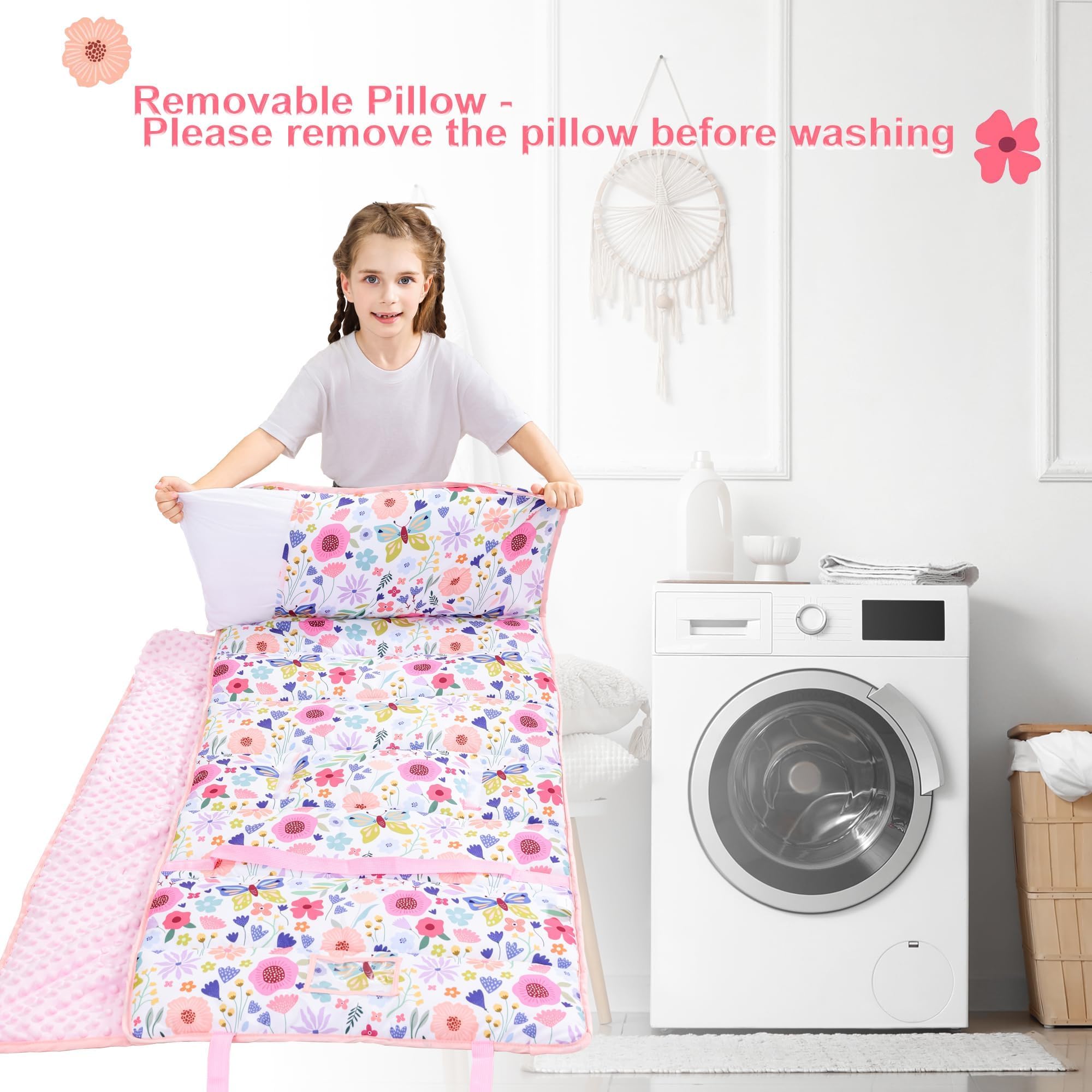 Viviland nap mat in use as daycare slumber companion.