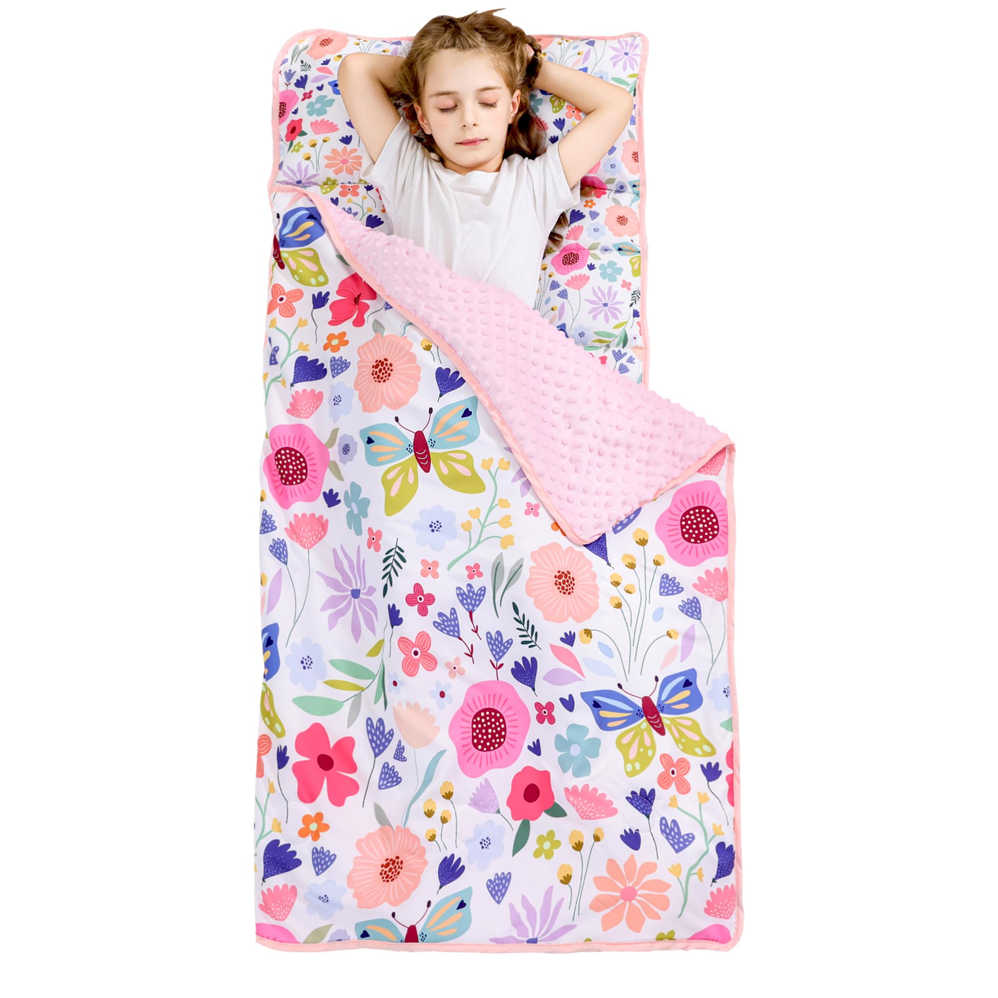 Viviland Butterfly Garden nap mat pattern for cozy preschool naps.