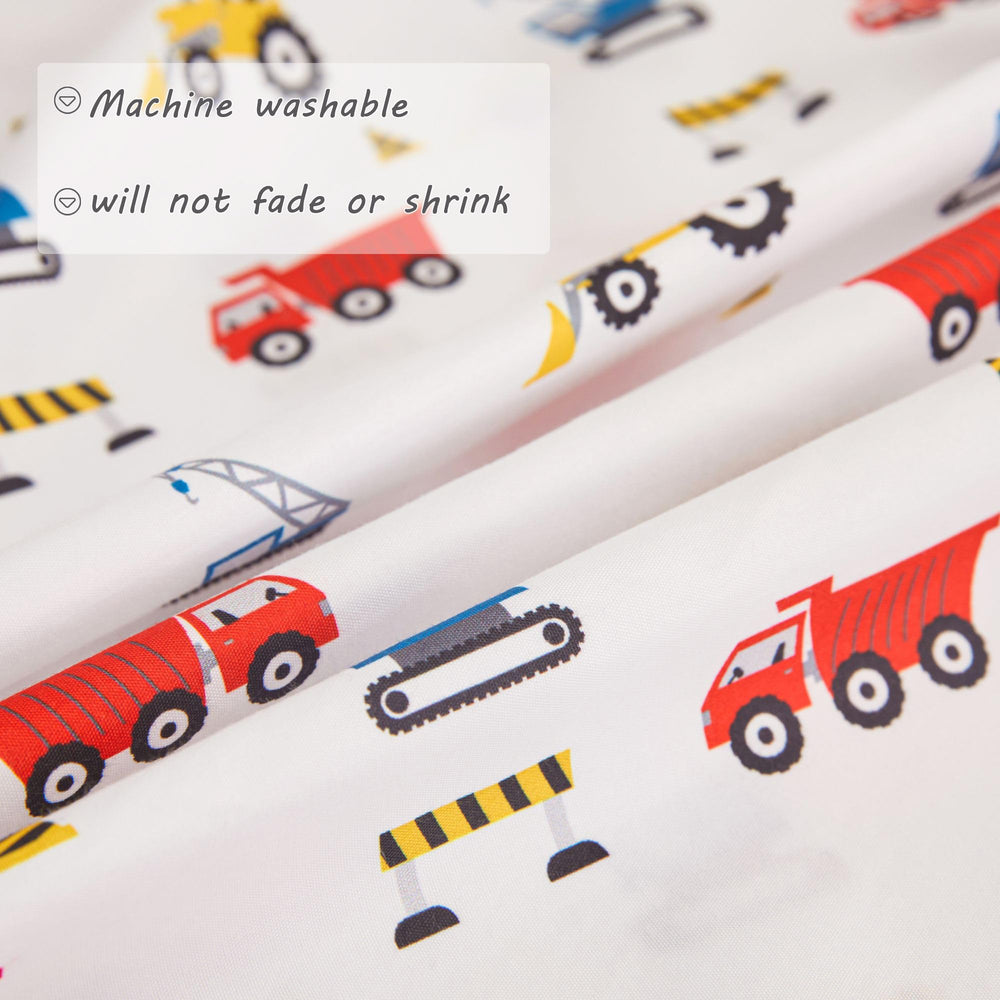 Viviland car truck print design brightens kids' bedroom and imagination.