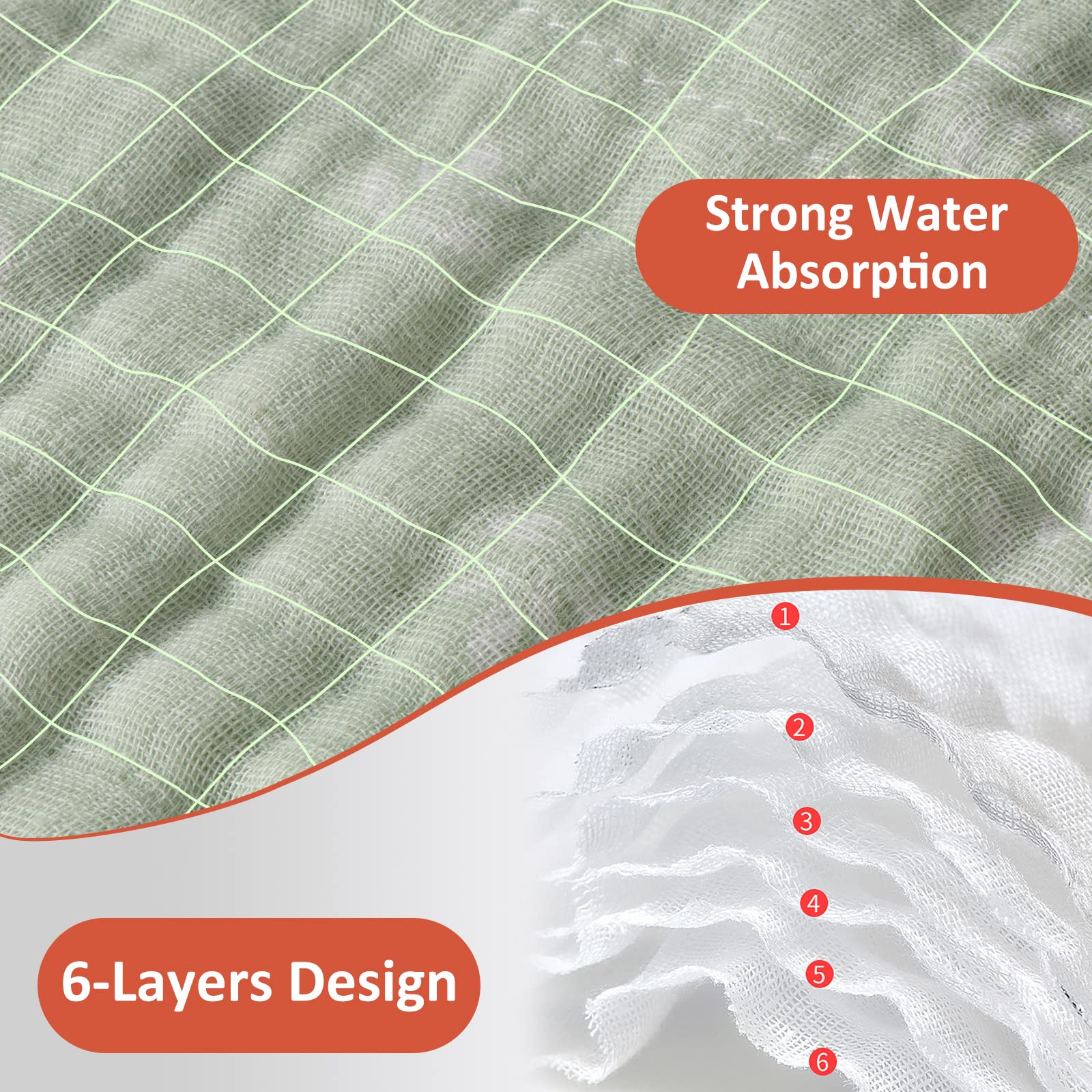 Viviland easy-care wash cloths stay fresh with cold washing and low-dryer heat.