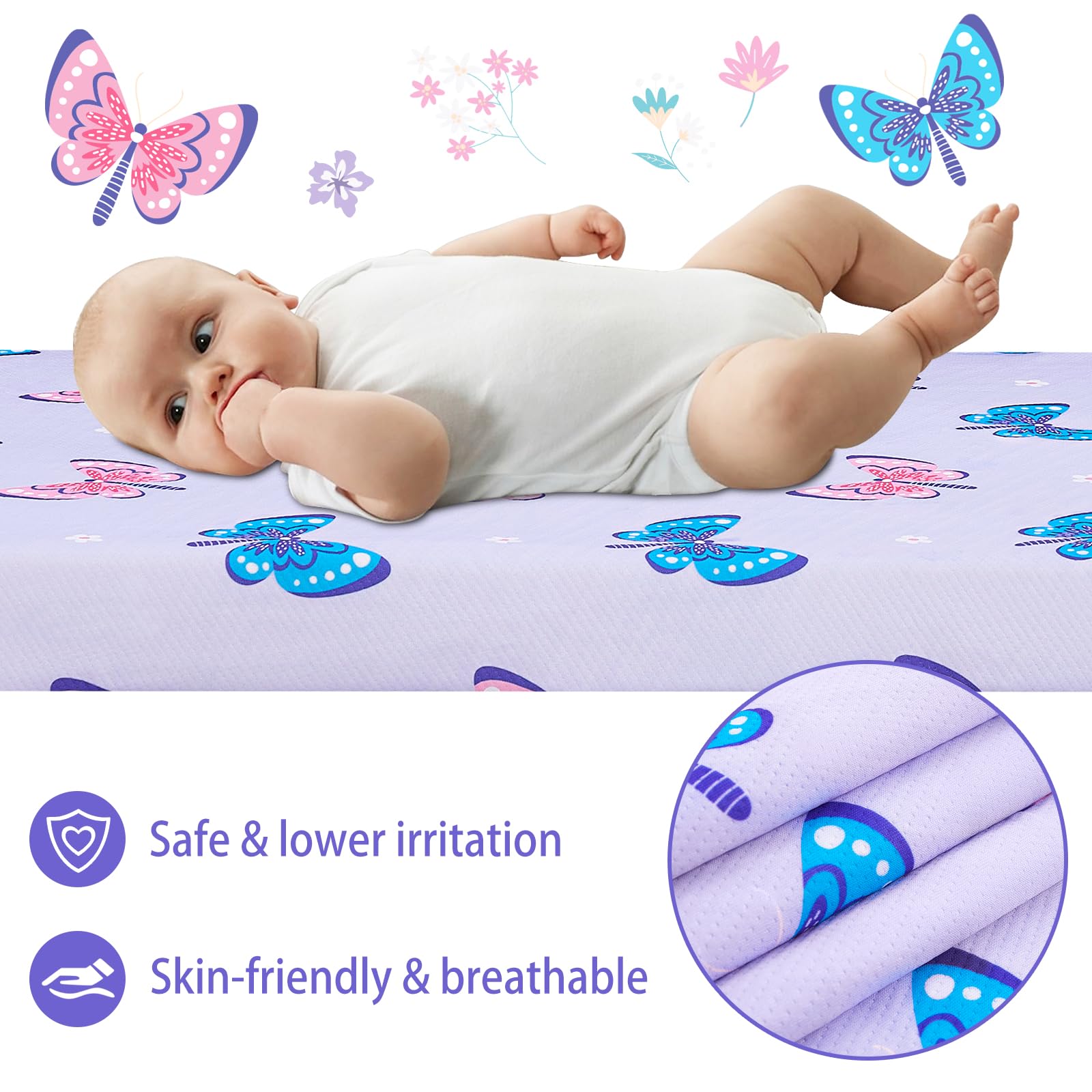 Viviland easy-clean-cover demonstrates wipeable surface for quick spills.