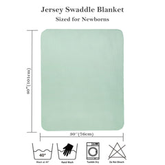 Viviland Jersey Swaddle Grey Pink closeup highlights smooth edges and safe design
