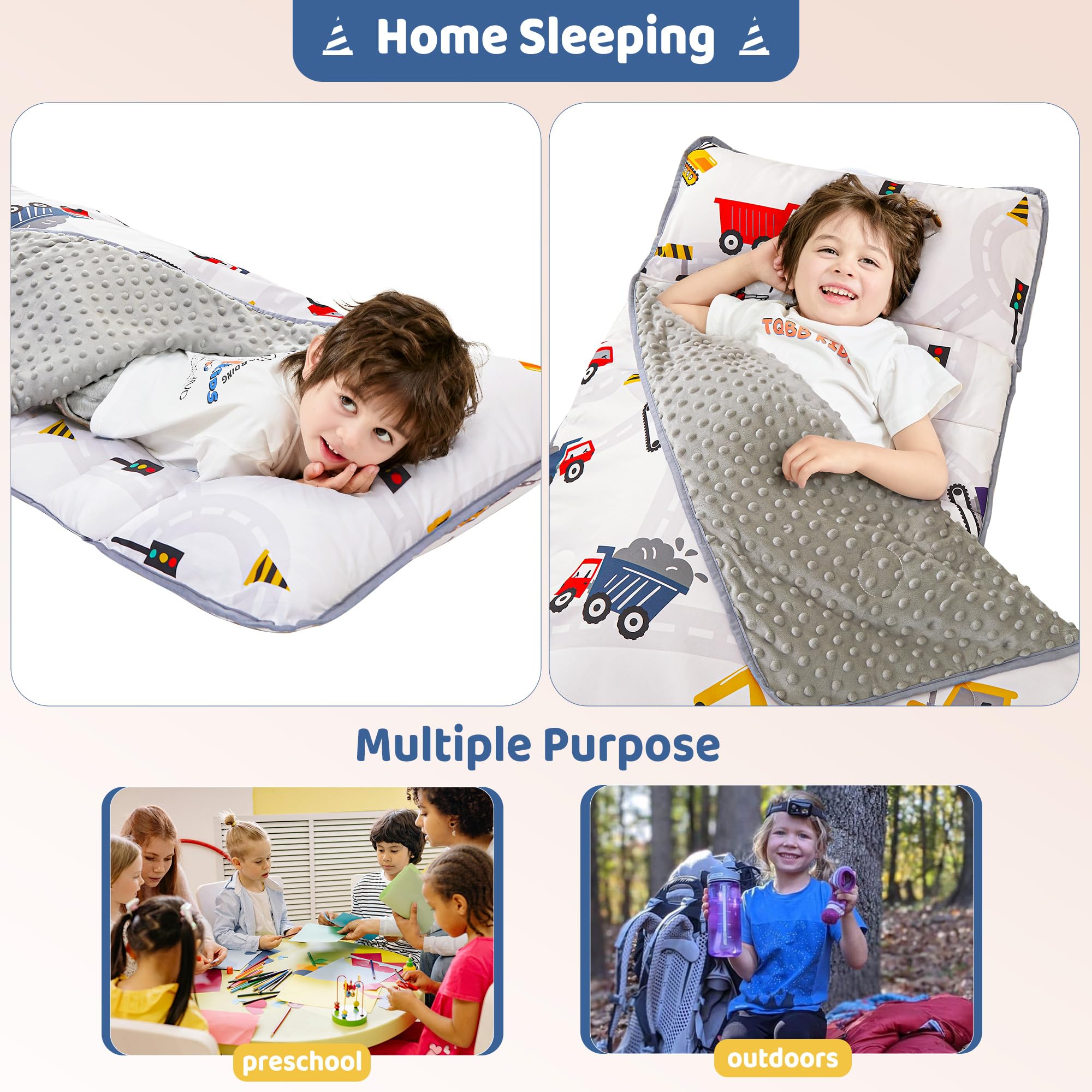 Viviland machine-washable nap mat stays soft after cold wash