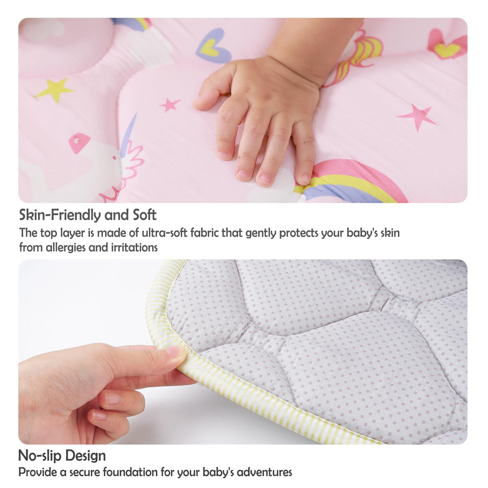 Viviland machine-washable play mat for easy cleanup
