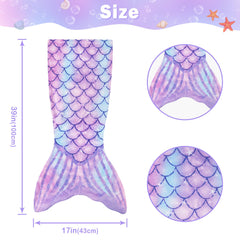 Viviland Mermaid Tail Blanket at bedtime for snuggle and comfort