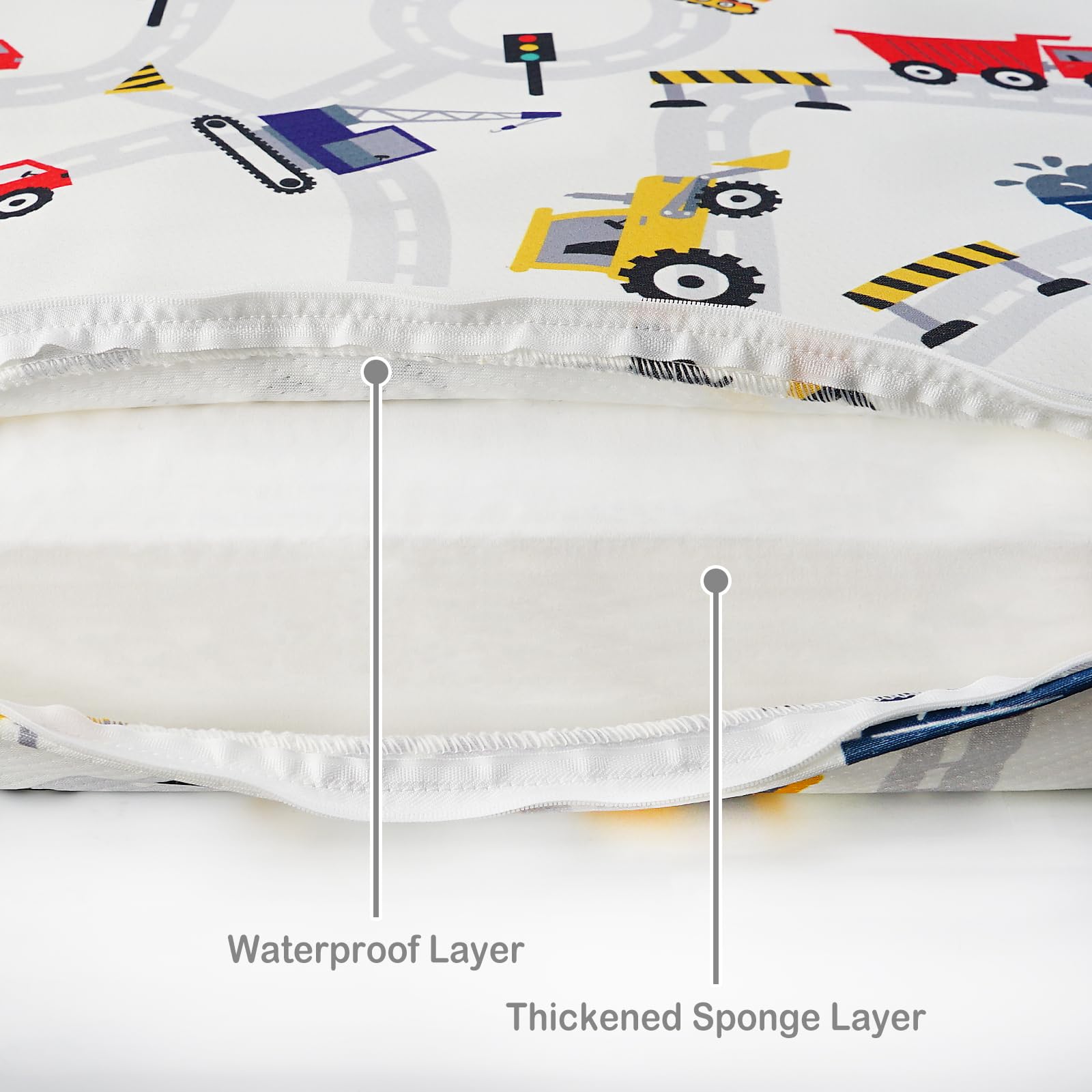 Viviland mini pad fits baby mattresses for extra cushioning.