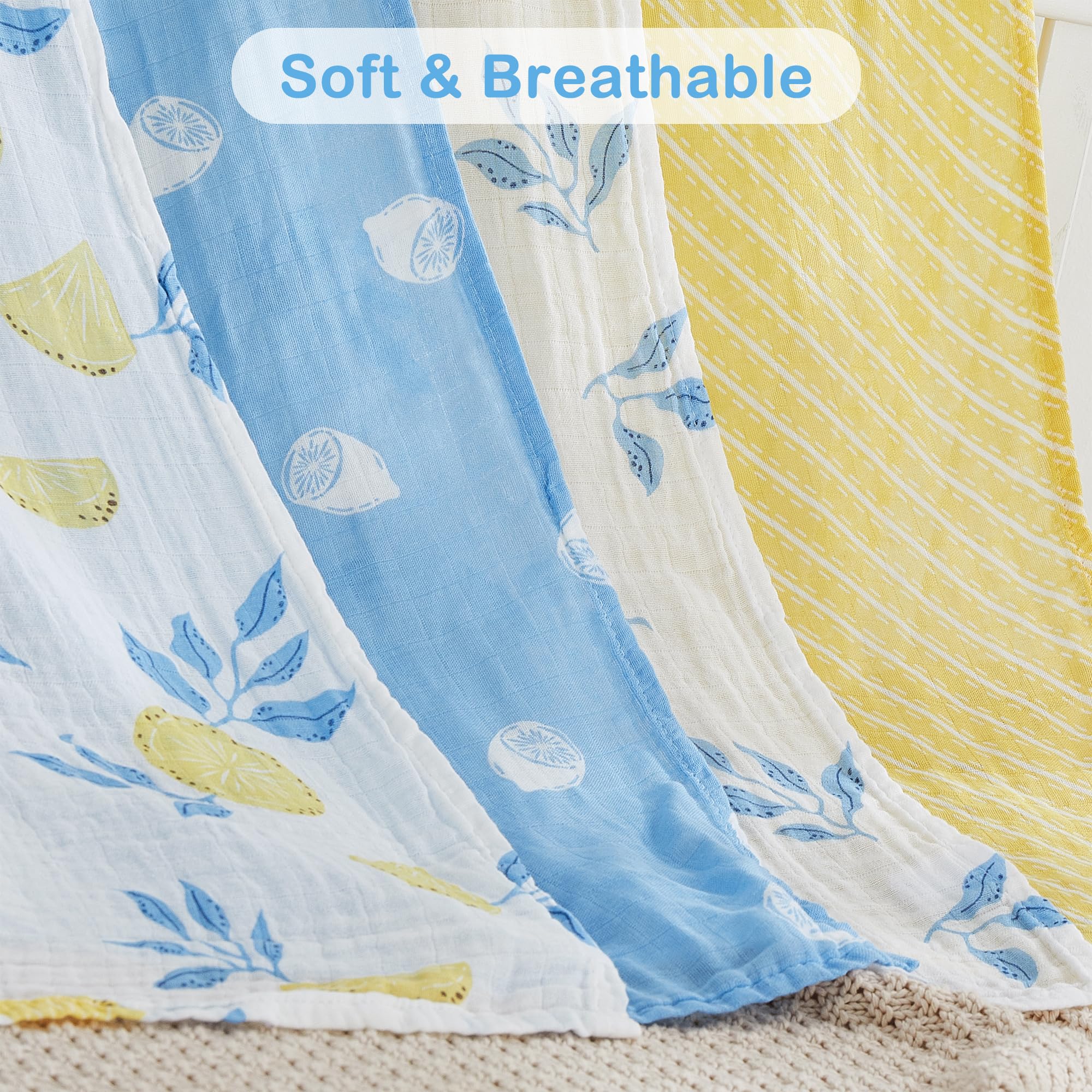 Viviland Muslin Swaddle Blankets baby-nap-time highlights soothing breathable layers for peaceful naps.