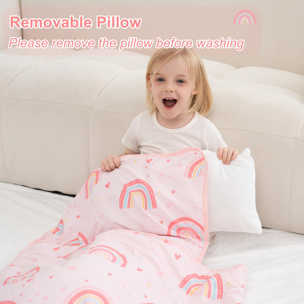 Viviland nap mat back minky-dot fleece adds cozy warmth.