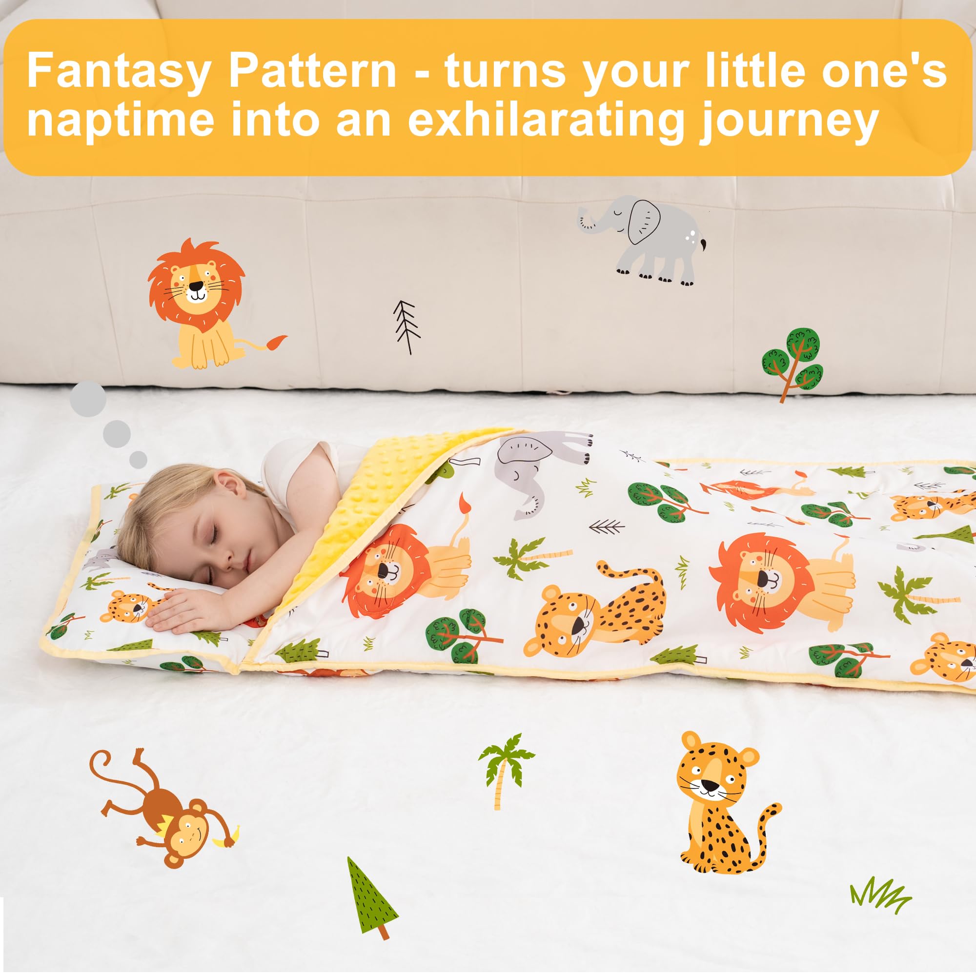 Viviland nap mat blanket adds warmth with cozy minky-dot fleece for snuggling downtime.
