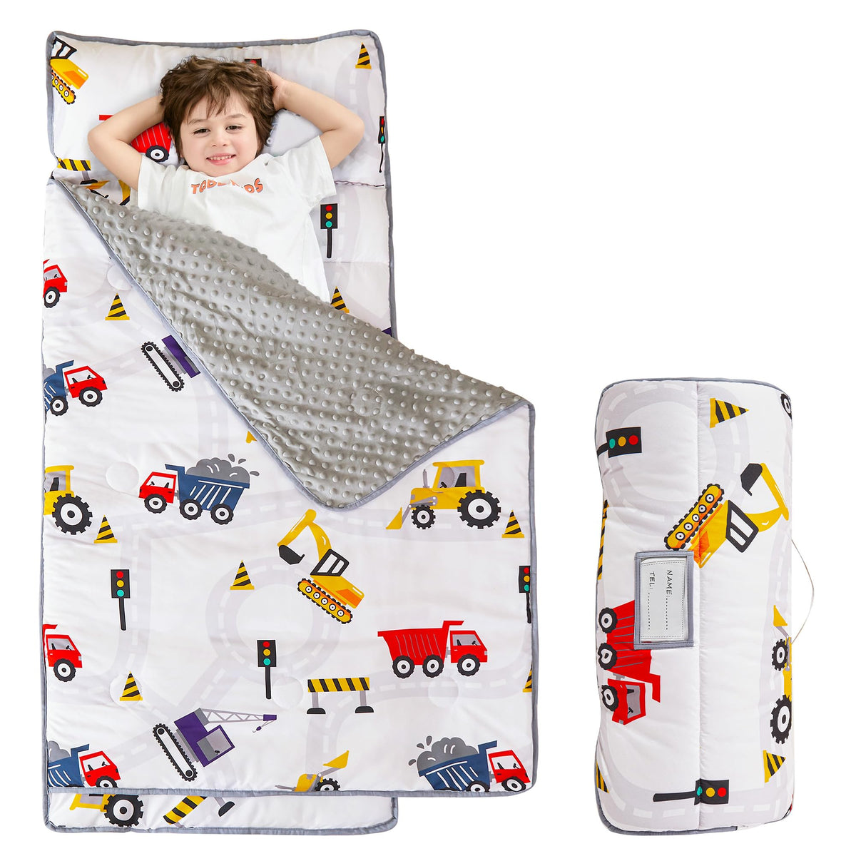 Viviland nap mat car-truck pattern ready for preschool naps