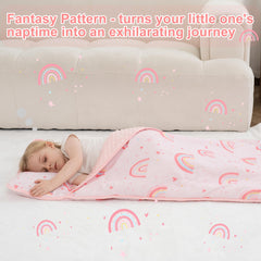 Viviland nap mat front brushed-microfiber stays cool and breathable for kid comfort.