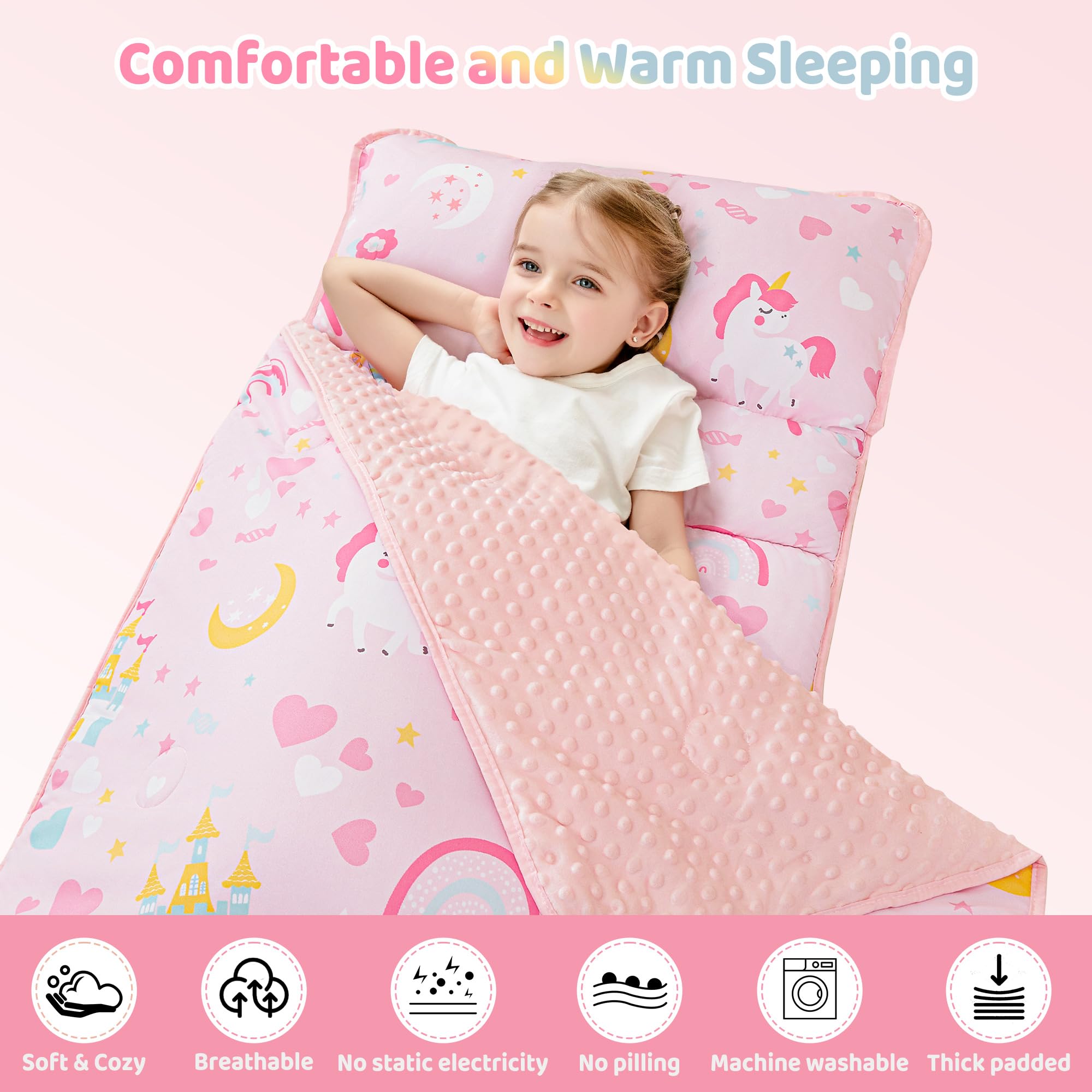 Viviland princess nap mat ideal for preschool nap times and daycare.