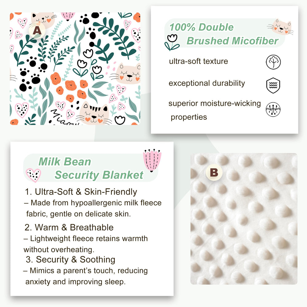 Viviland nap mat with minky-dot detail highlights soft texture for comfort.