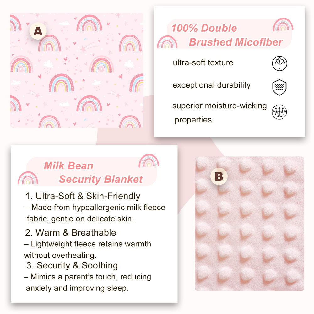 Viviland nap mat features minky-dot-softness for soothing touch during naps.