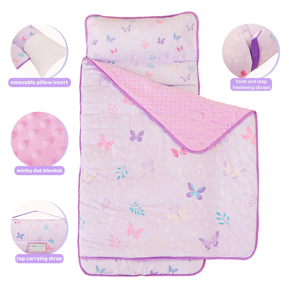 Viviland nap mat with removable pillow enhances easy washing and comfort.