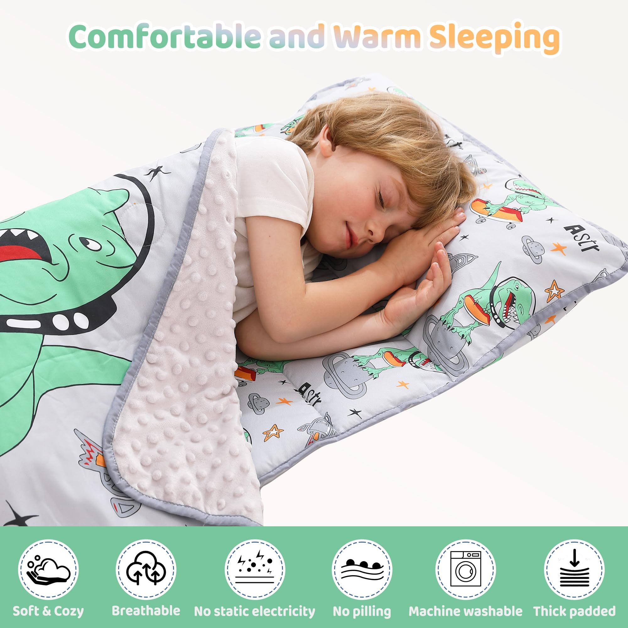 Viviland nap mat with removable pillow and blanket for easy washing