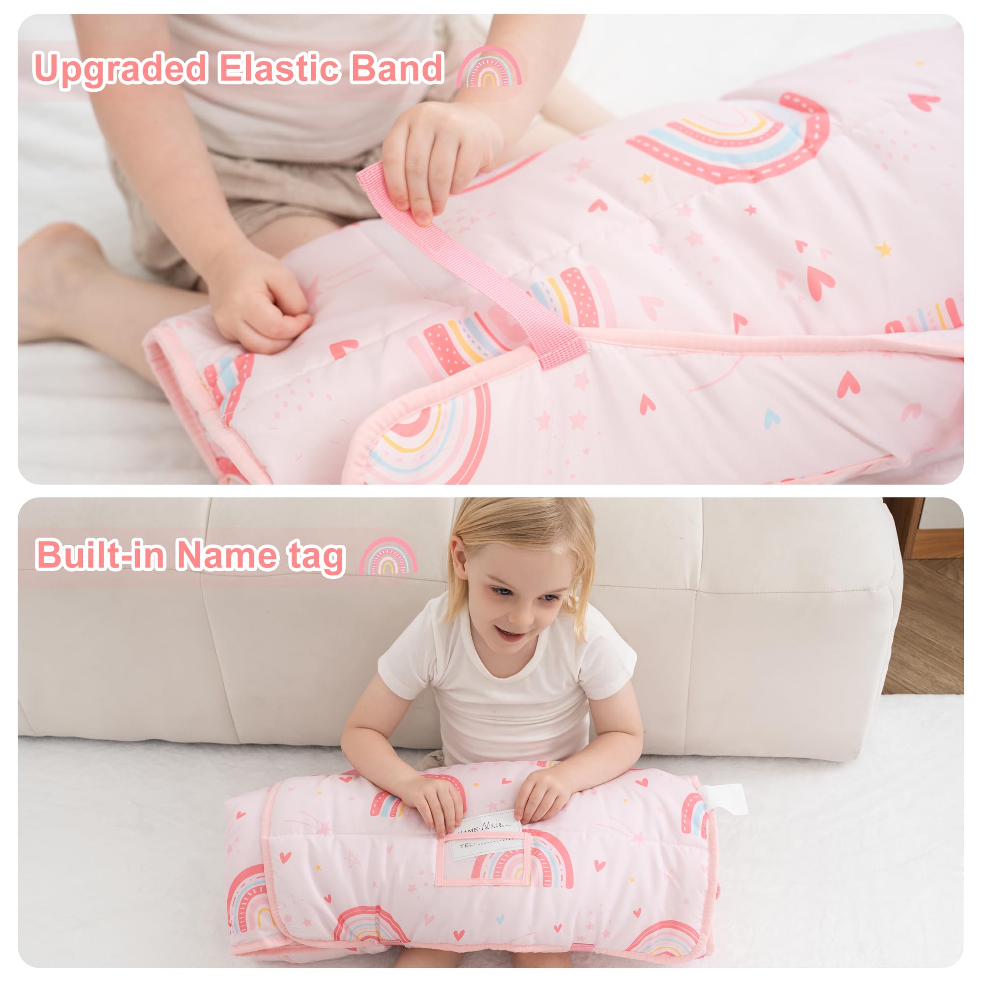 Viviland nap mat roll-up-design for easy travel and storage on the go.