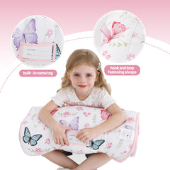 Viviland nap mat measures 50x20 inches with 41x32 inch blanket for a snug fit.