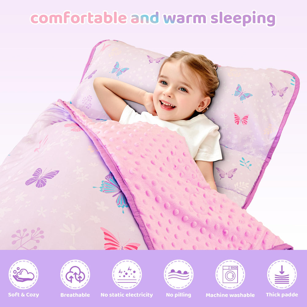 Viviland nap mat sized 50x20 inches with 41x32 blanket for kids.