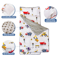 Viviland nap mat unfolded on bedding showing cozy sleeping surface