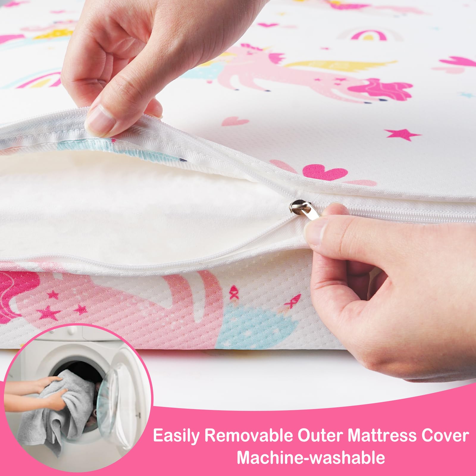 Viviland waterproof outer cover allows easy cleaning after spills