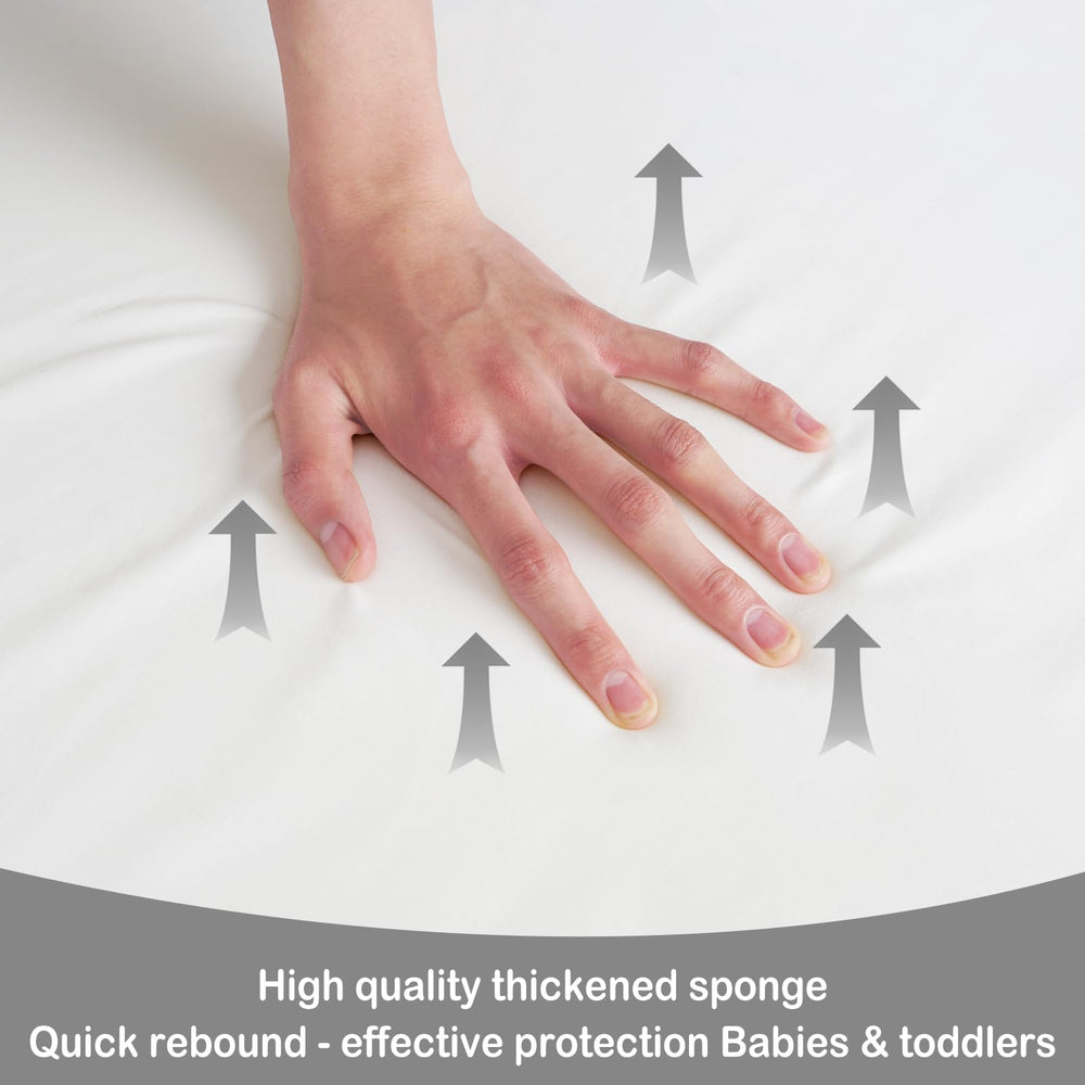 Viviland pack n play topper enhances comfort and stability.