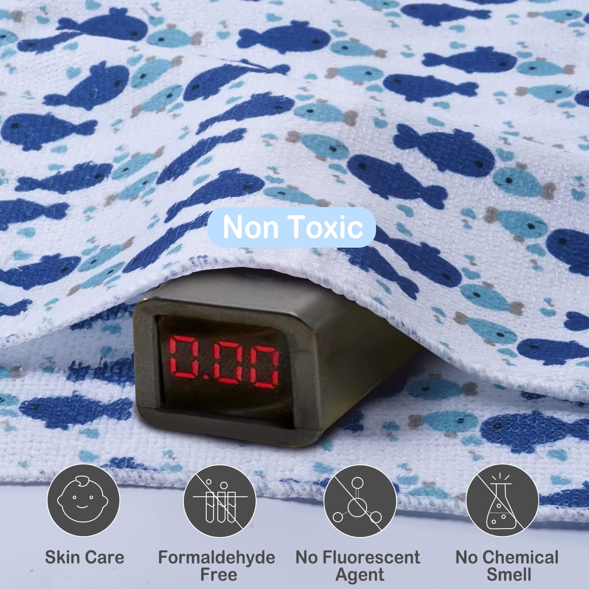 Viviland safety-tested towel set highlights baby-friendly quality.
