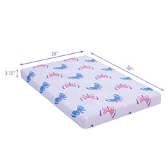 Viviland soft foam pack n play topper close-up highlights portable comfort for travel.