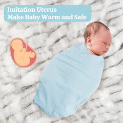 Viviland jersey swaddle fabric closeup highlights milk silk stretch and breathability.